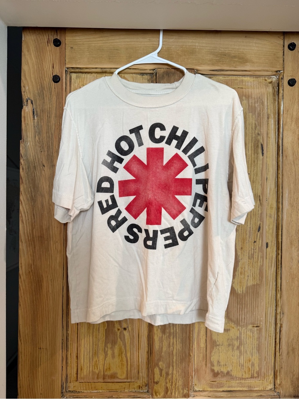 Abercrombie & Fitch Cream Short Sleeve Graphic Tee